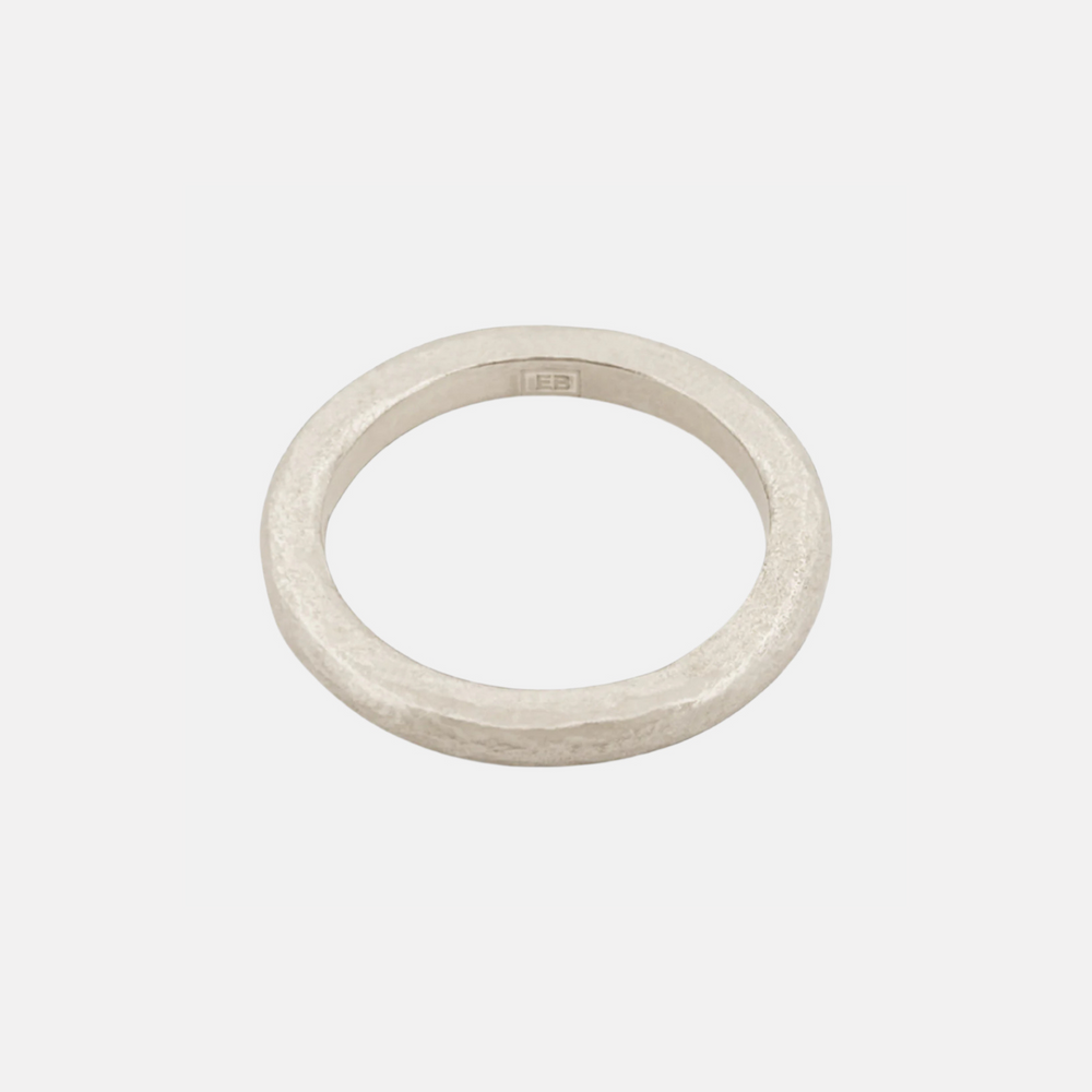Eli Stacking Band, Silver by ELIBURCH - At Present Jewelry
