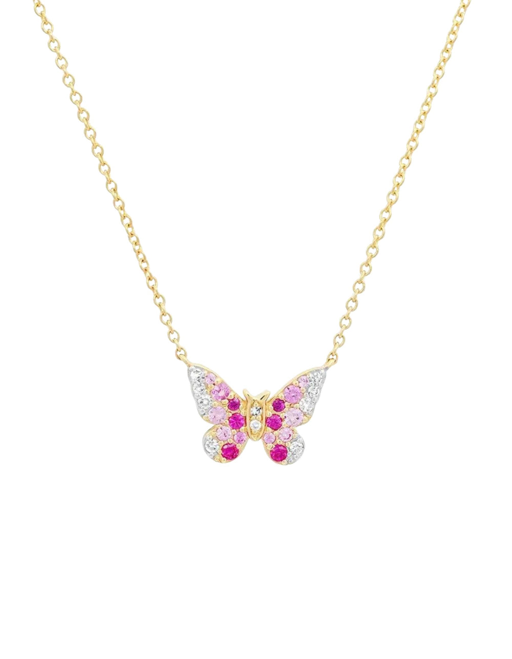 Mini Ombré Butterfly Necklace