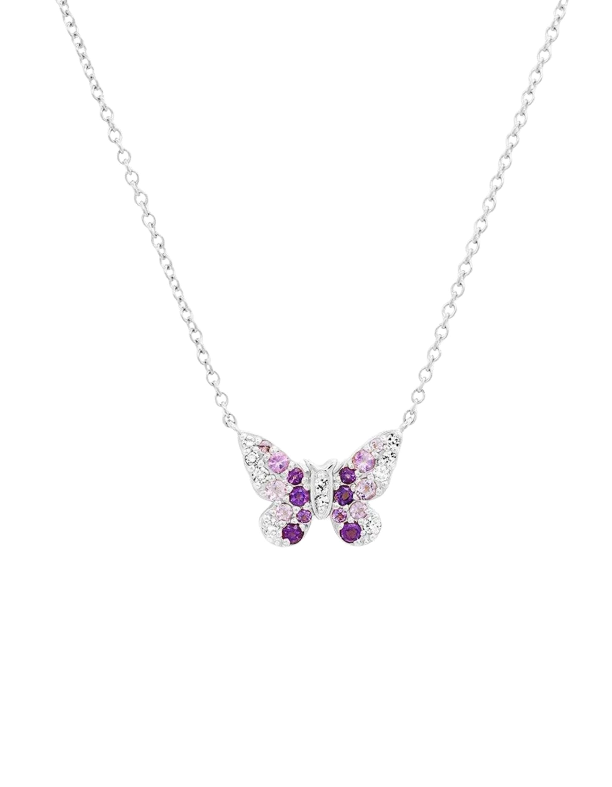 Mini Ombré Butterfly Necklace by Eriness - At Present Jewelry