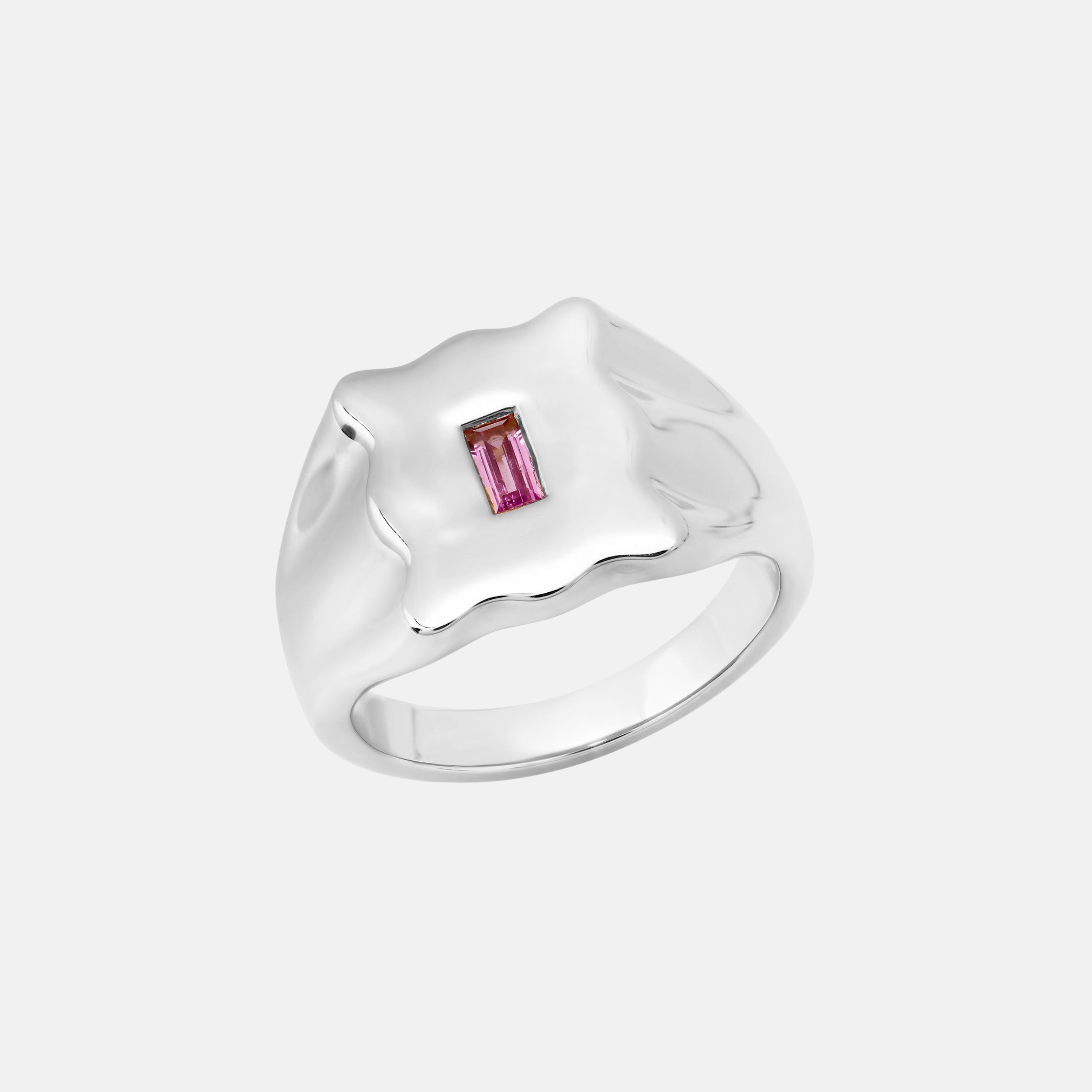 Baguette Form Signet Ring by Eriness - At Present Jewelry