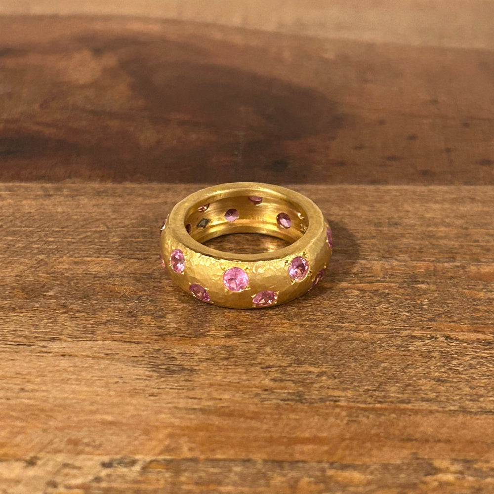 18k Leo Ring, Pink Sapphire by ELIBURCH - At Present Jewelry