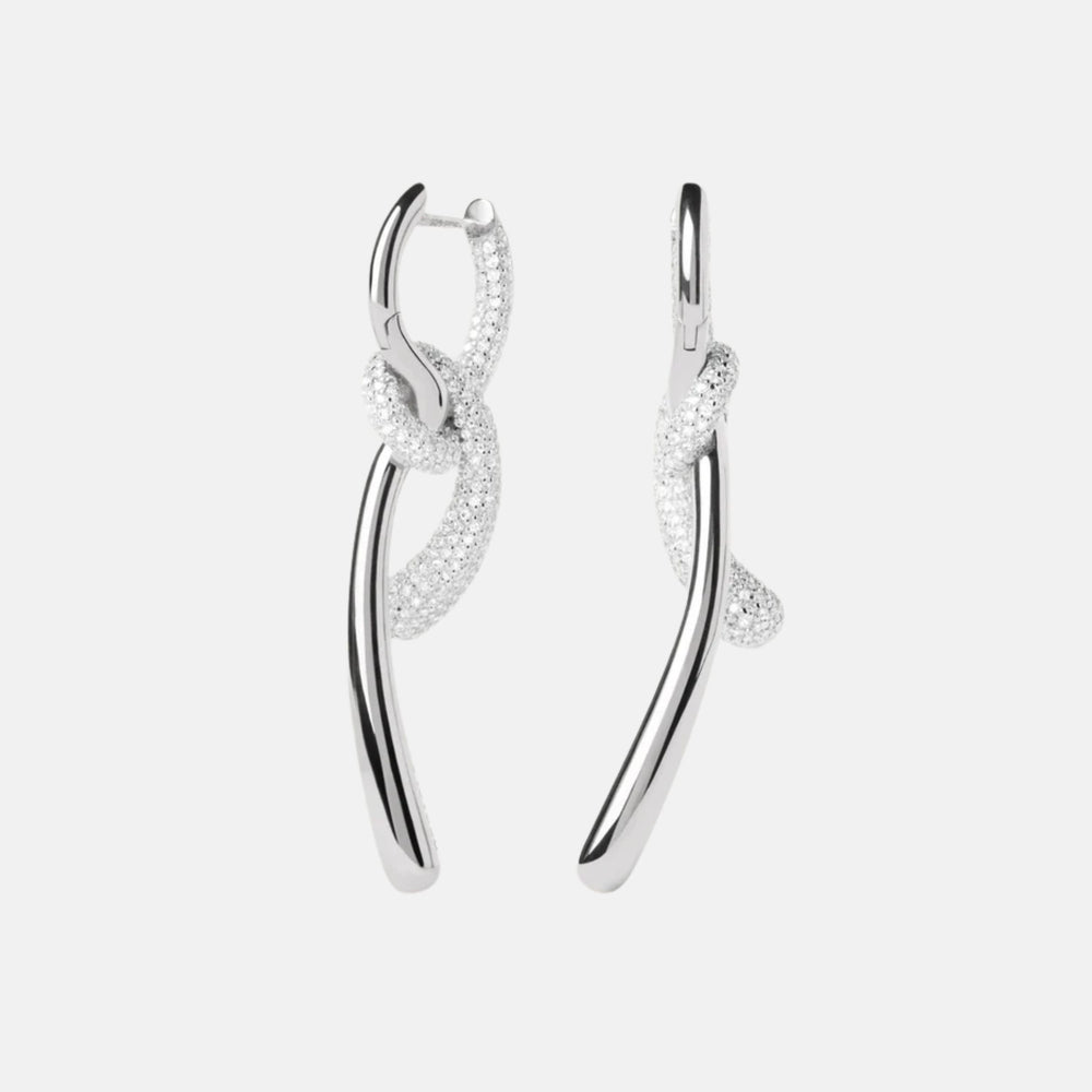 Pavé Twist Hoops by PDPaola - At Present Jewelry