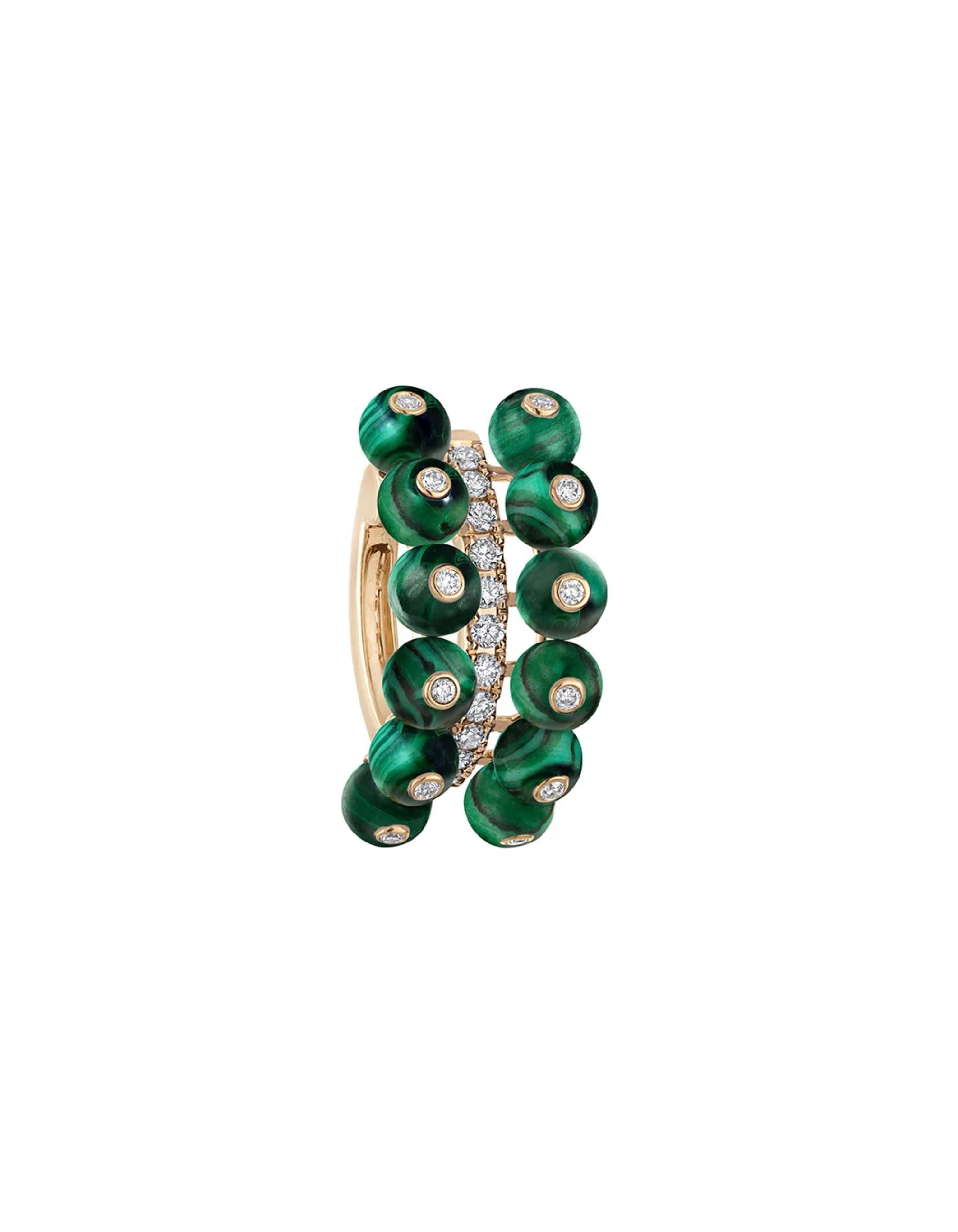 Bubbles Double Row Ear Cuff