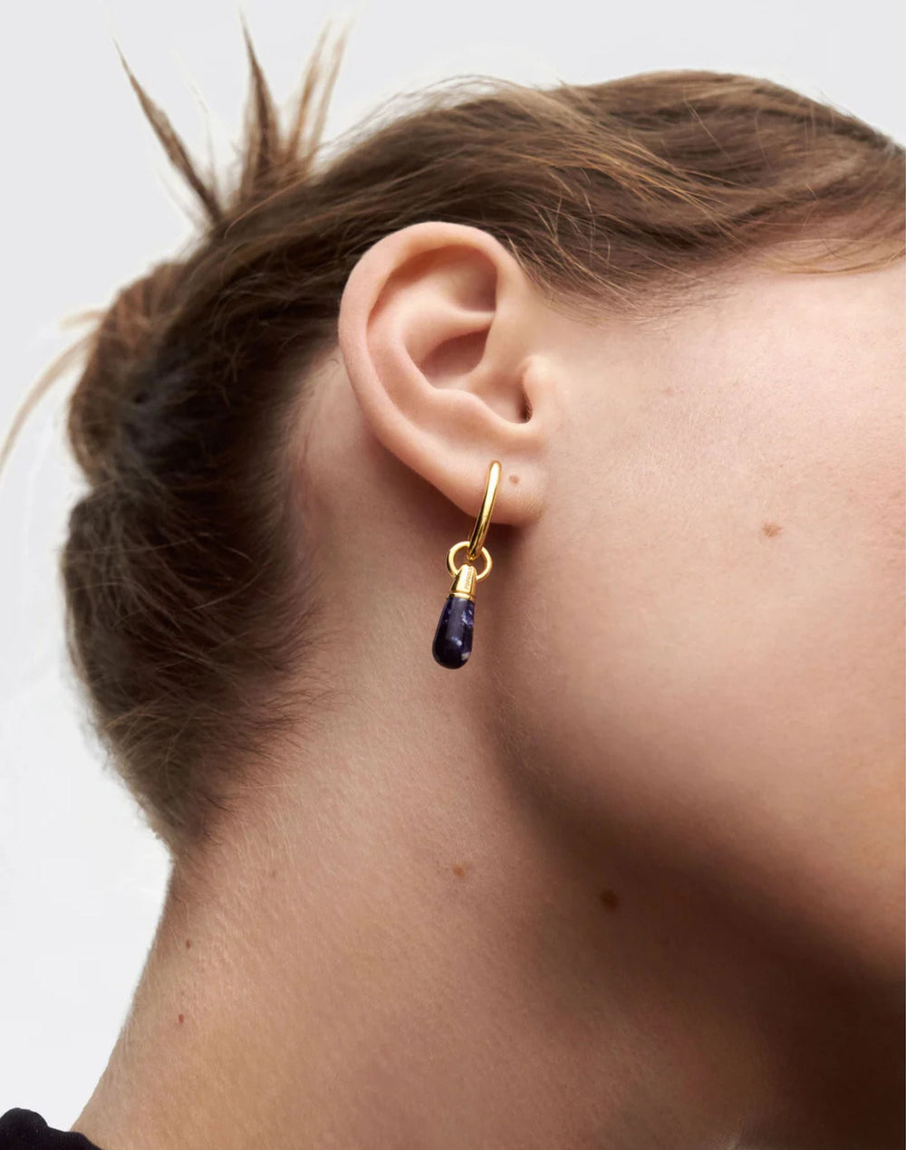 Sodalite Jupiter Single Hoop by PDPaola - At Present Jewelry