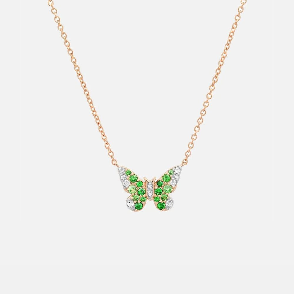 Mini Ombré Butterfly Necklace by Eriness - At Present Jewelry