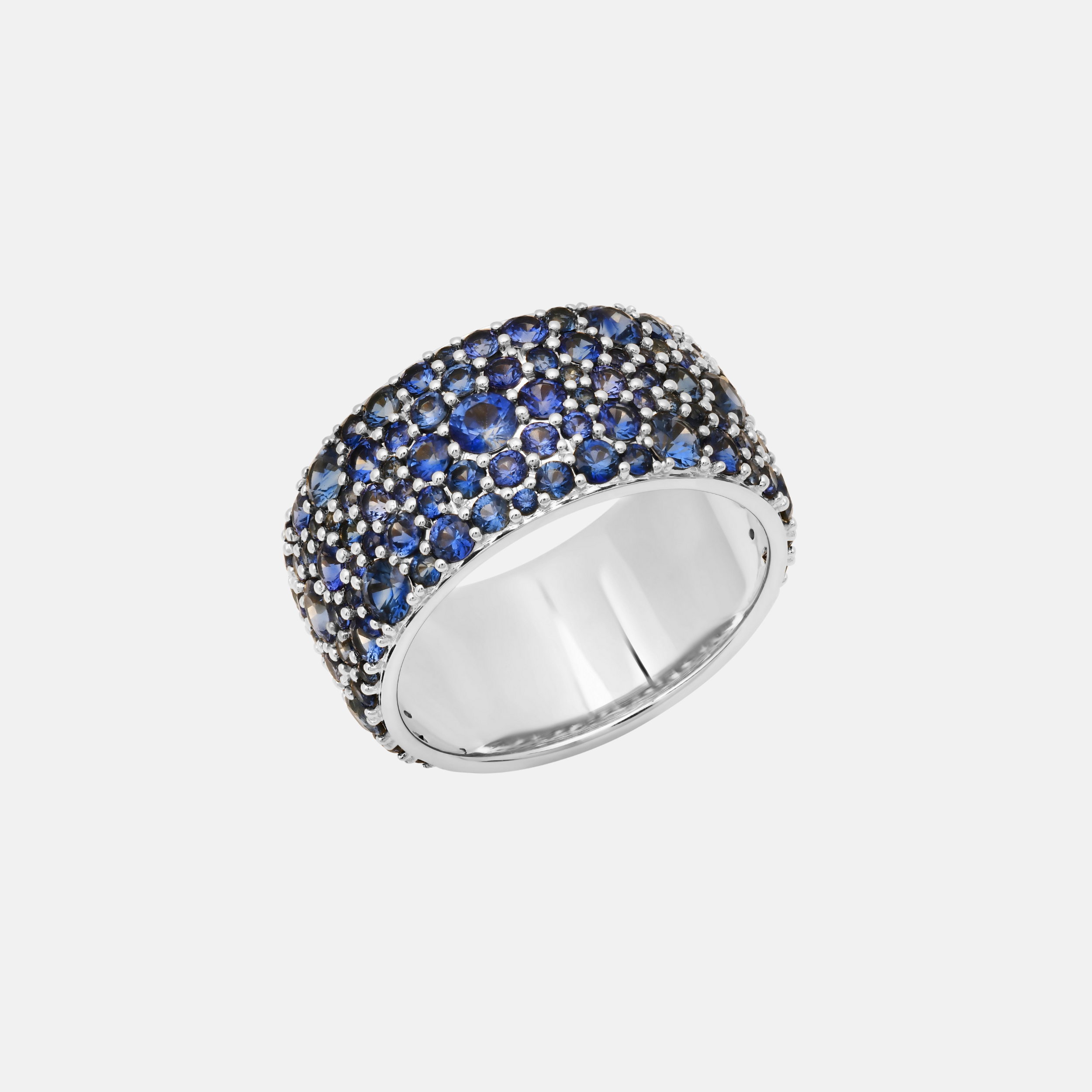 Sapphire Cigar Band by Eriness - At Present Jewelry
