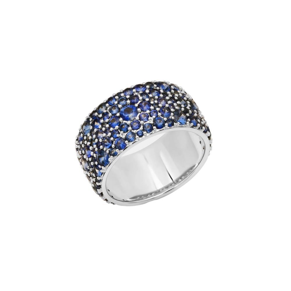 Sapphire Cigar Band by Eriness - At Present Jewelry