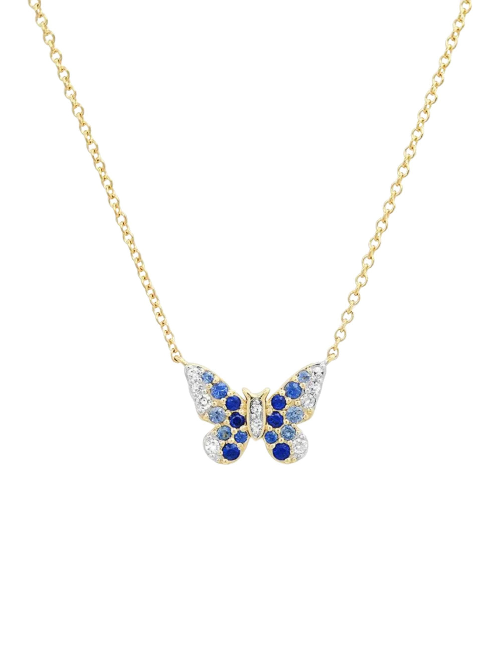 Mini Ombré Butterfly Necklace