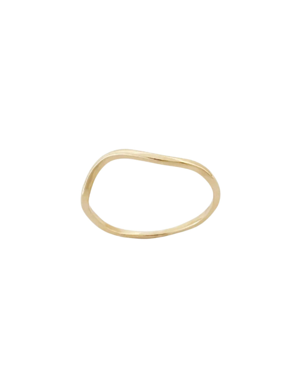 Nalu Plain Wave Band Ring