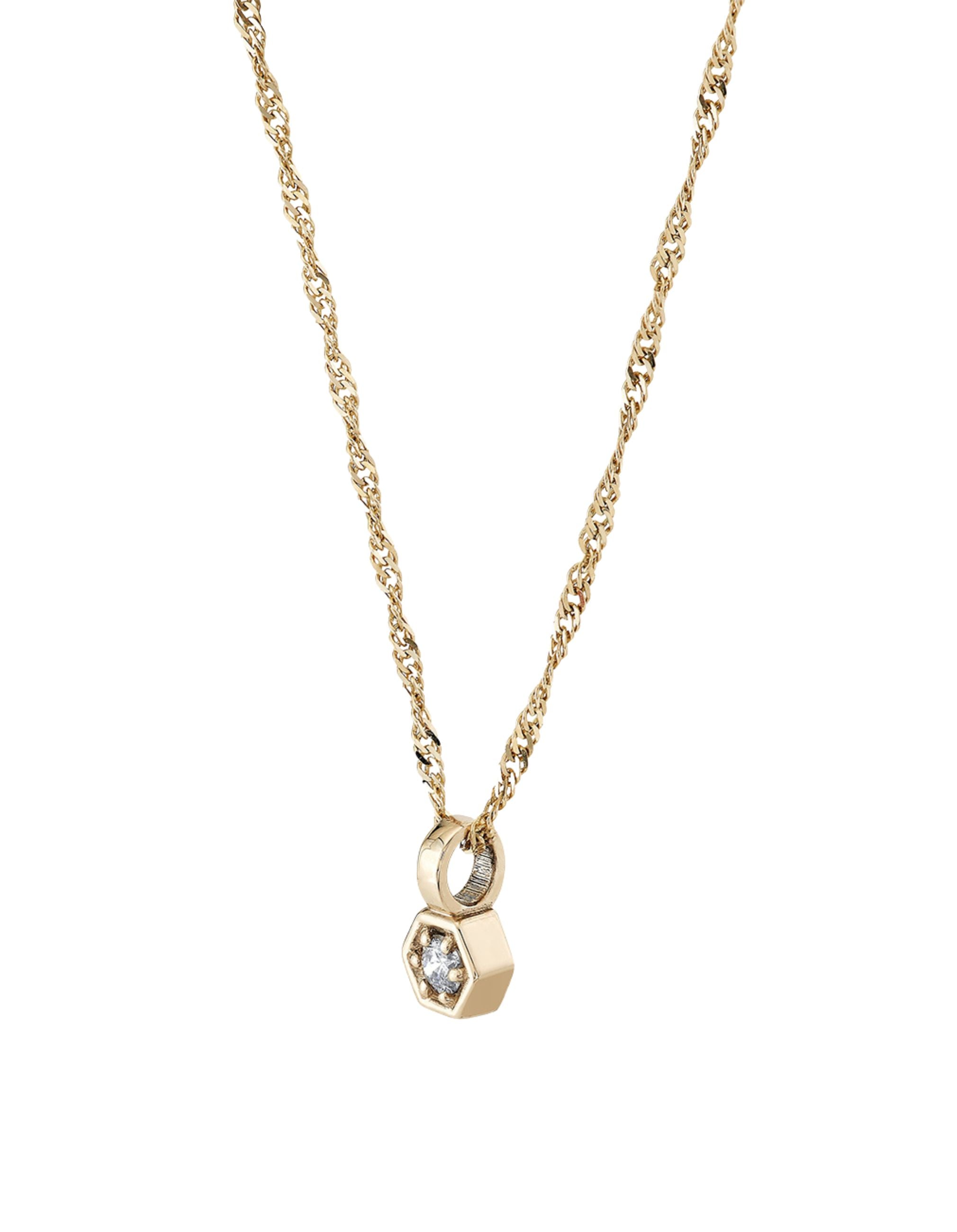 Diamond Hex Pendant
