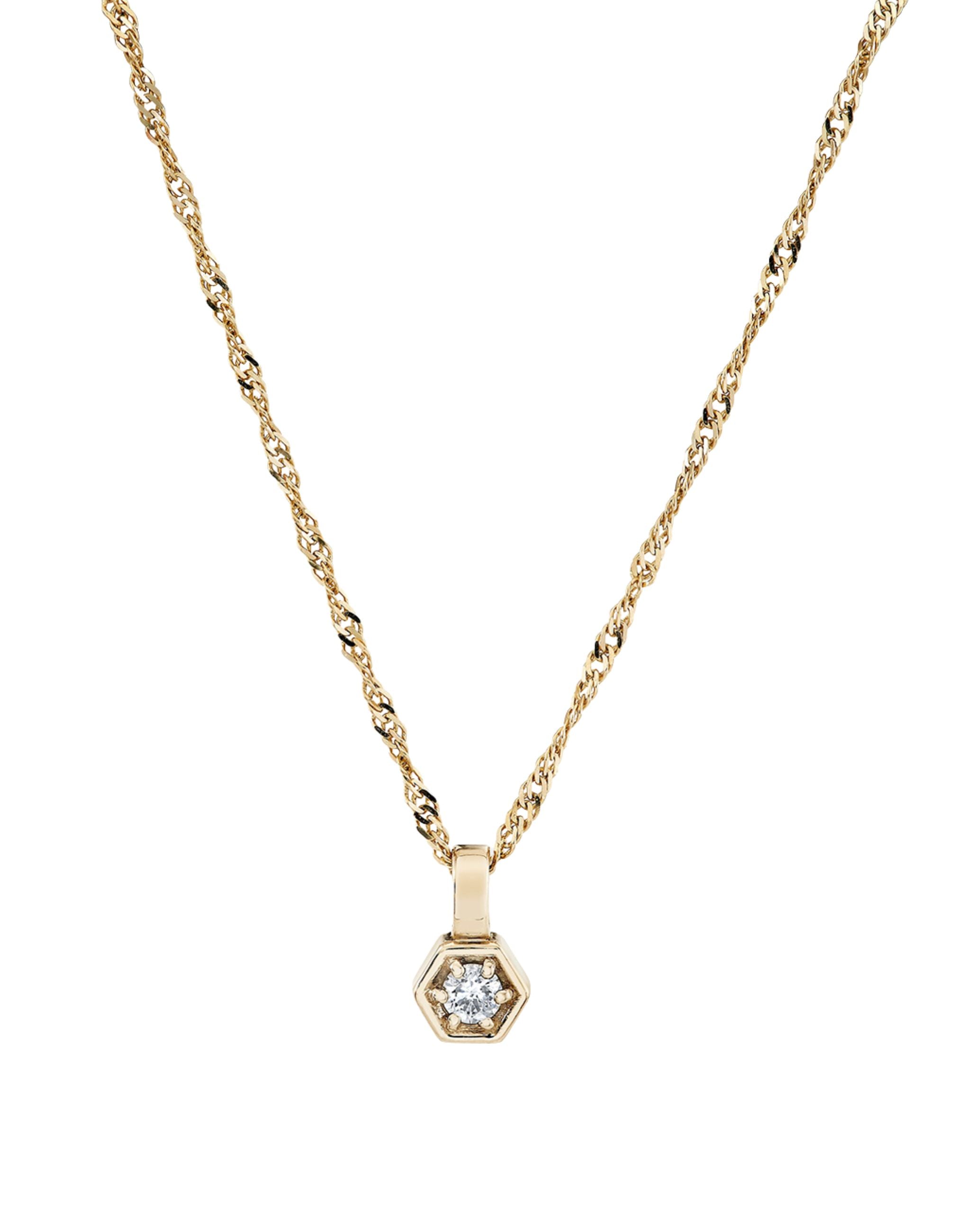 Diamond Hex Pendant