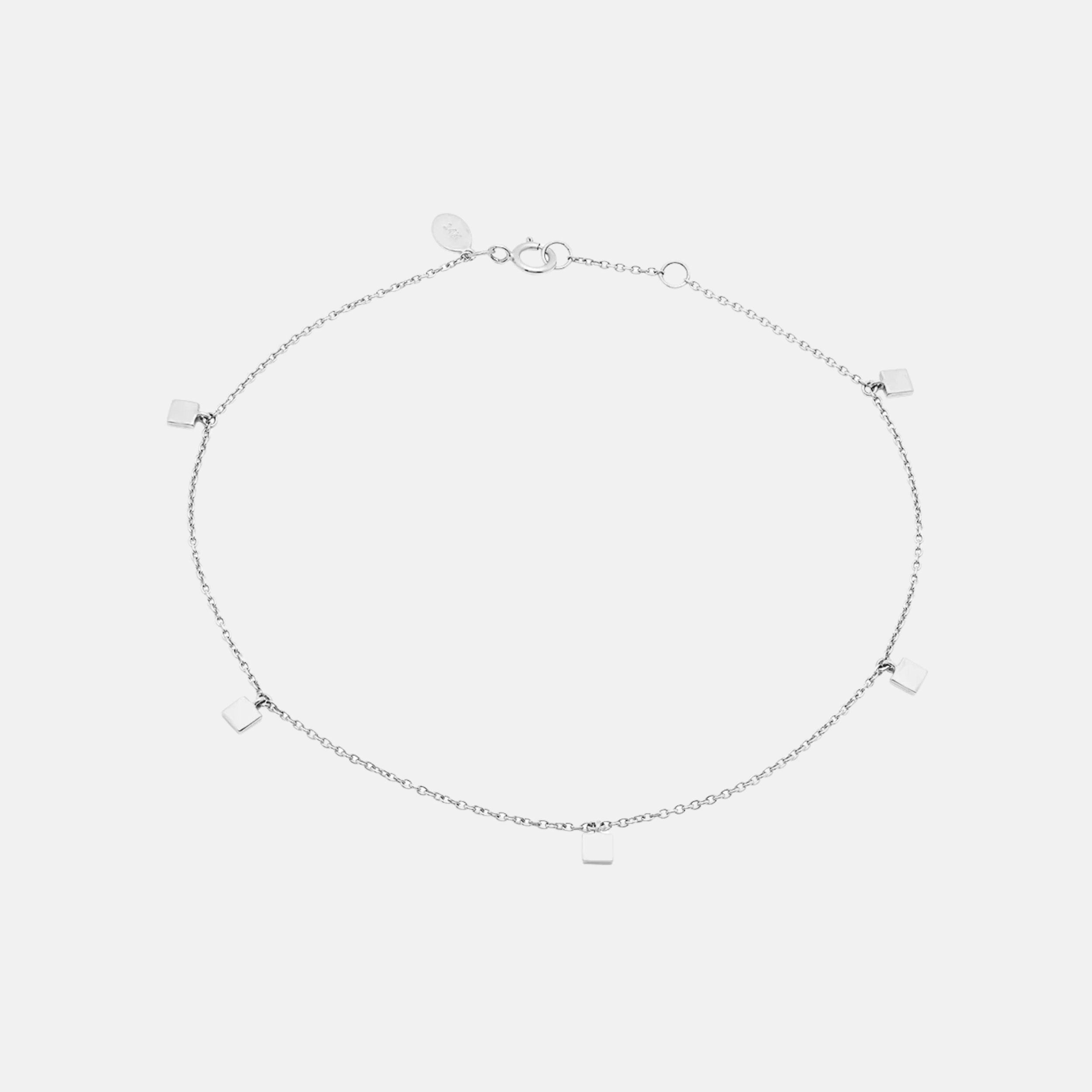 Mini Square Anklet by Eriness - At Present Jewelry