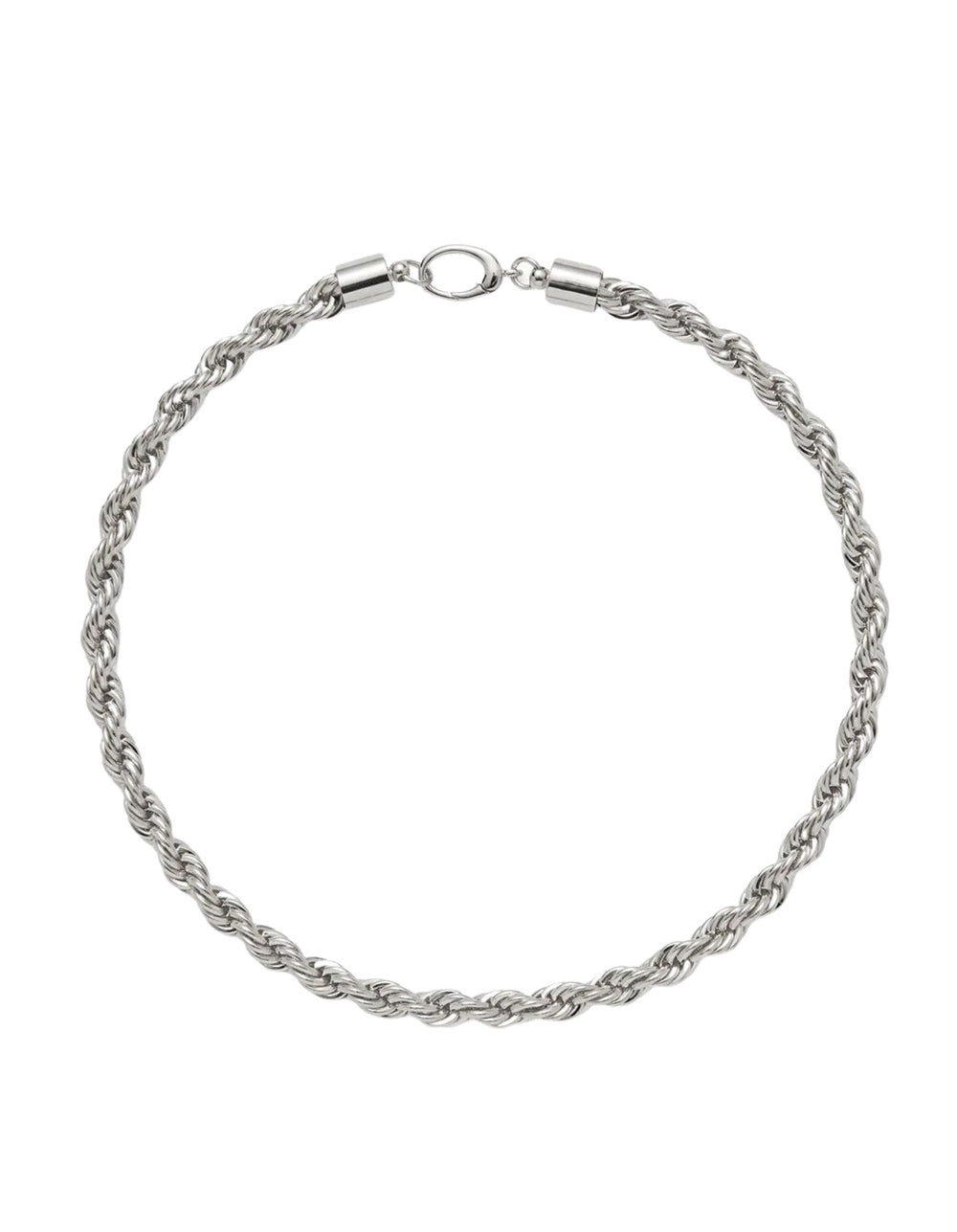 XL Rope Chain Necklace in Silver