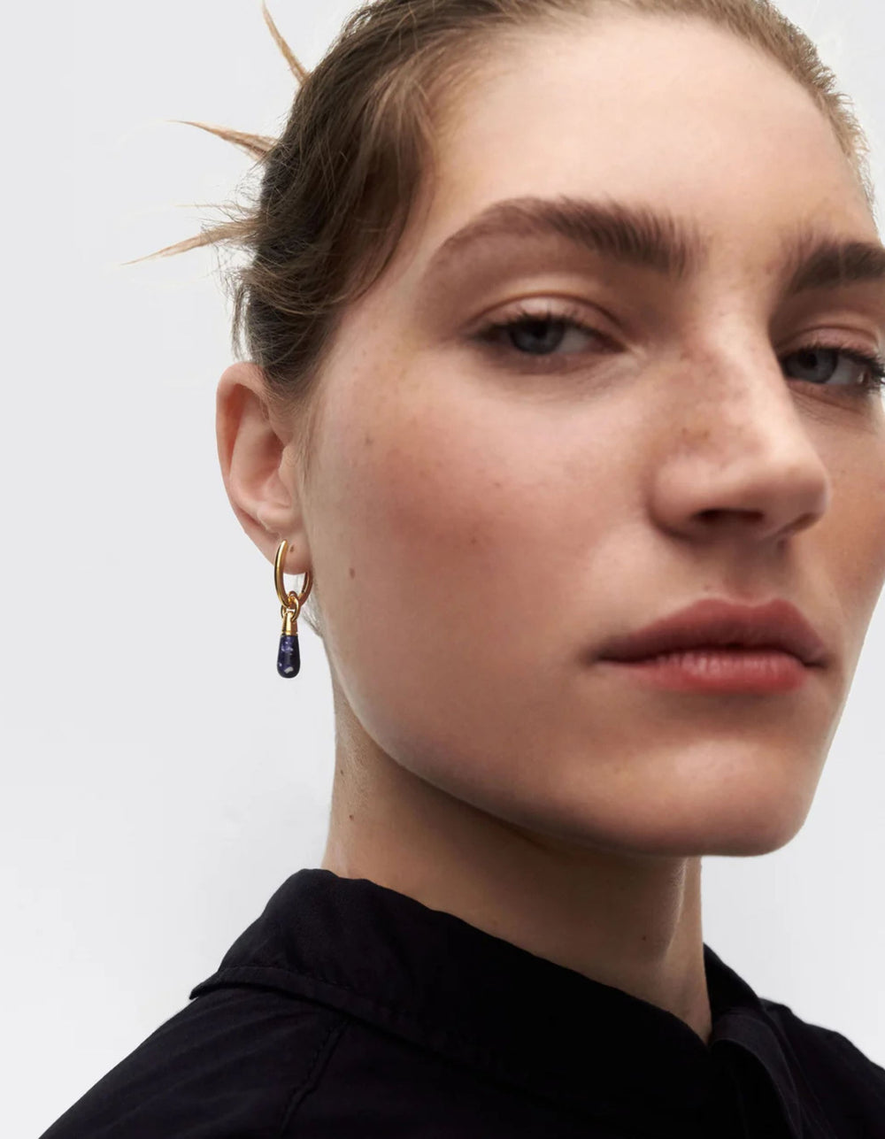 Sodalite Jupiter Single Hoop by PDPaola - At Present Jewelry