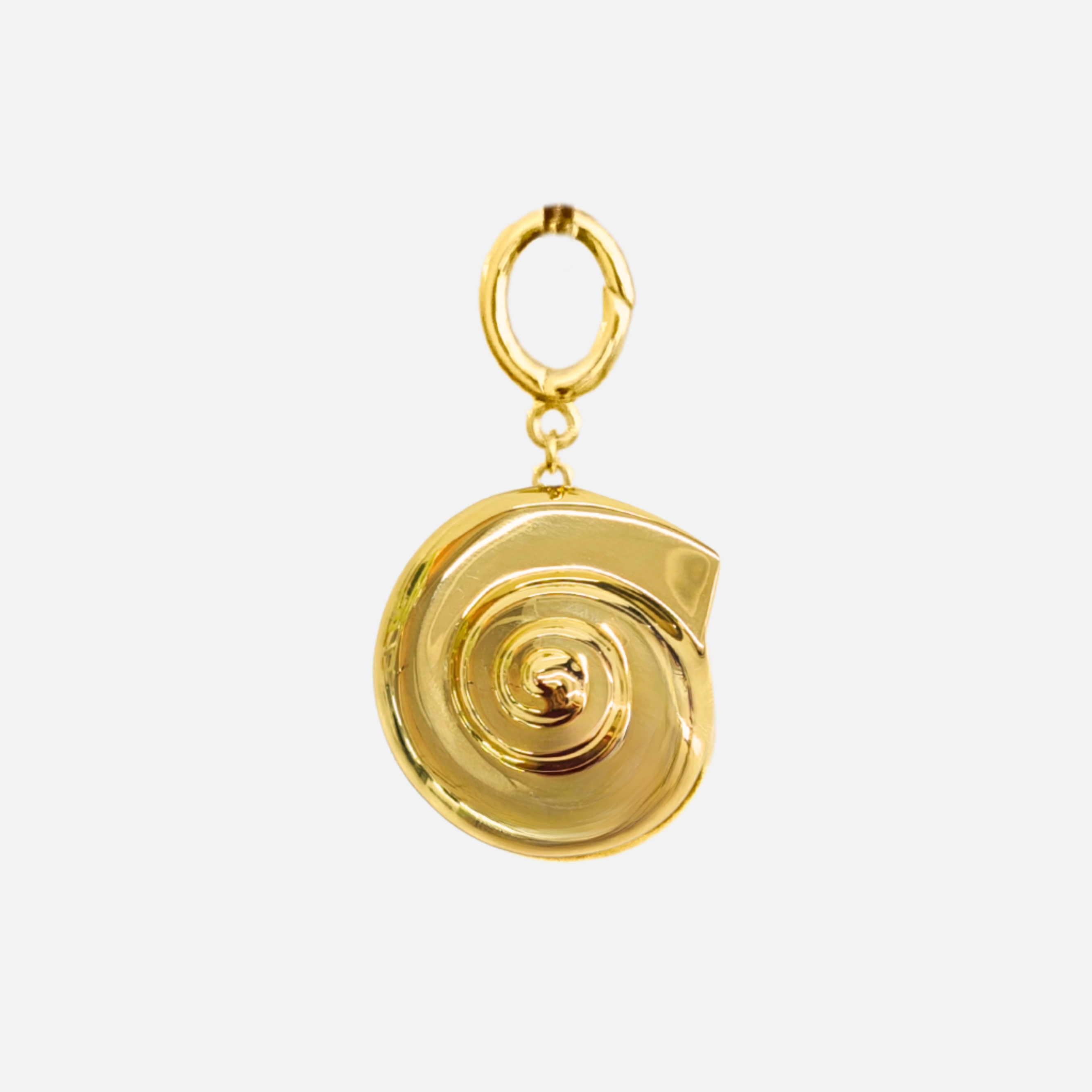 Spiraling Inwards Key Charm by Anita Berisha - At Present Jewelry