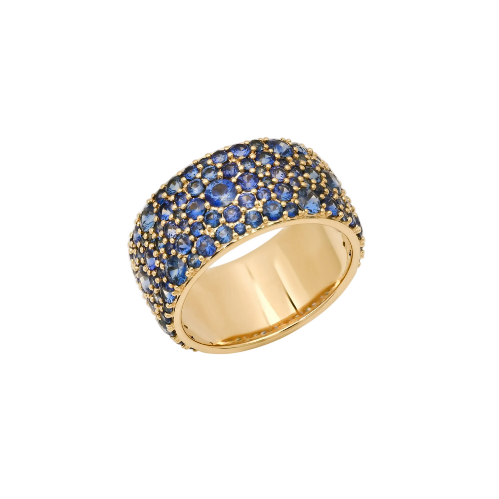 Sapphire Cigar Band by Eriness - At Present Jewelry