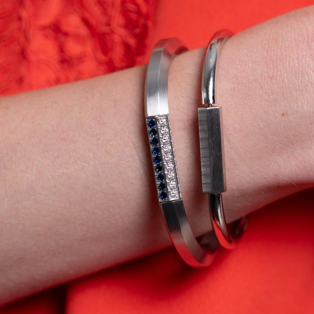 Vault Pavè Lock Bracelet by James Banks Design - At Present Jewelry