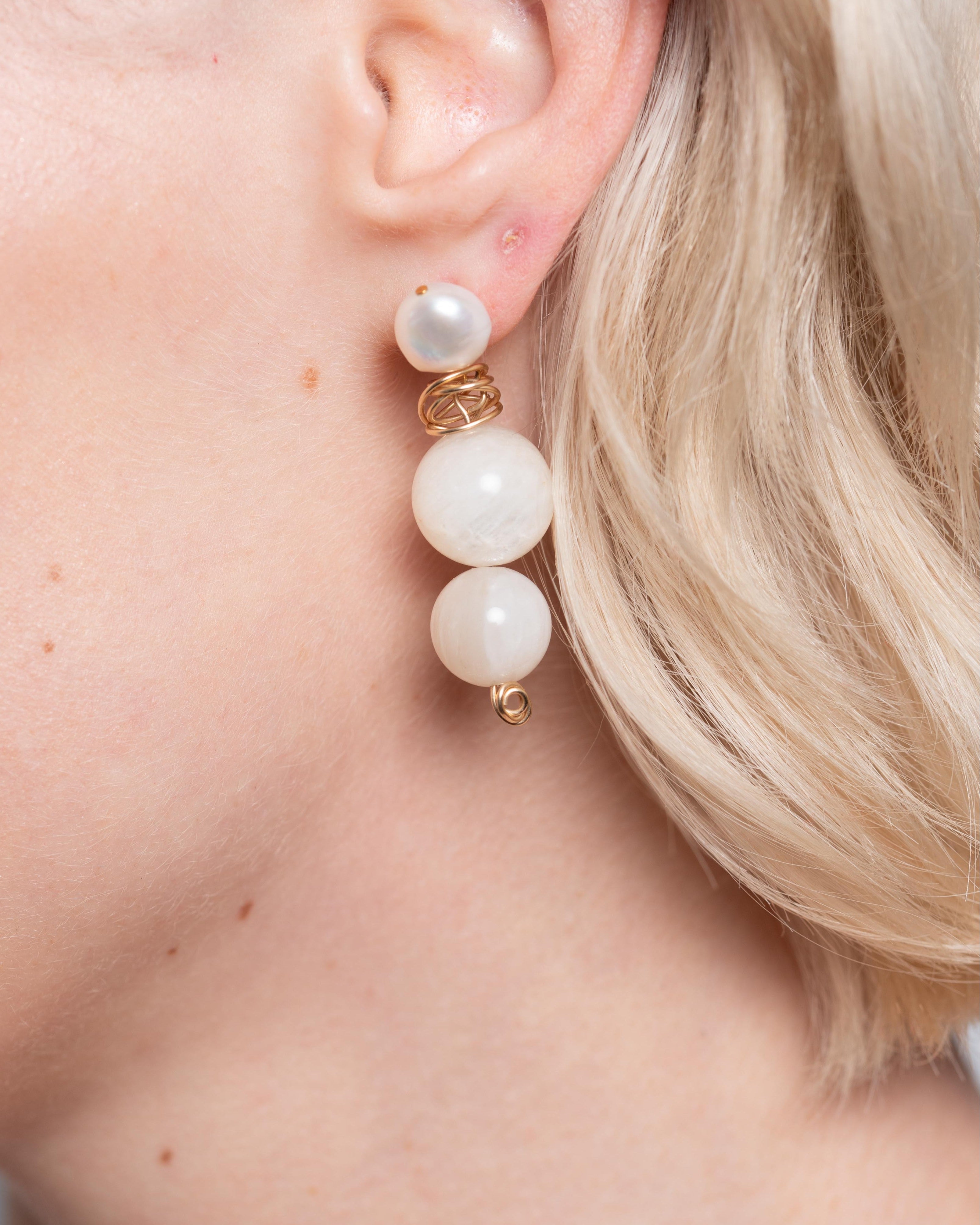 Golden Stars Earrings by Anita Berisha - At Present Jewelry