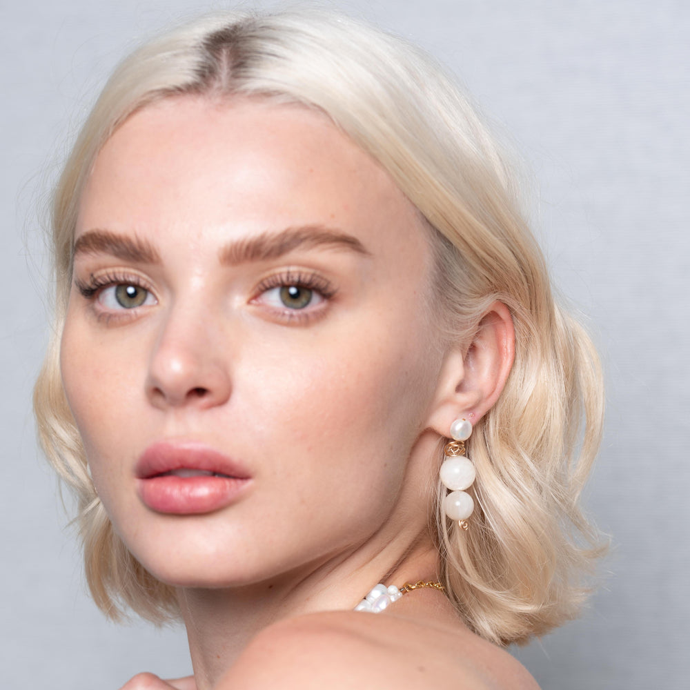 Golden Stars Earrings by Anita Berisha - At Present Jewelry