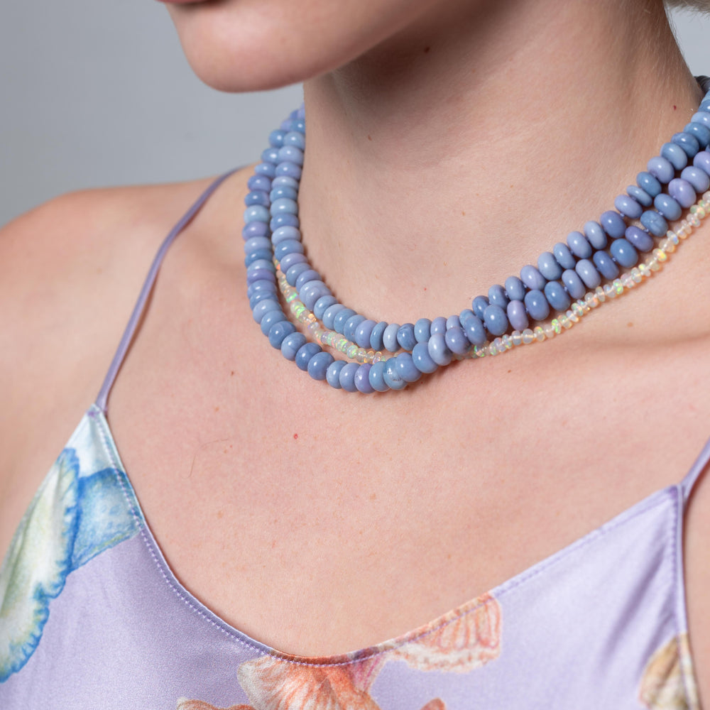 Lavender Fields Opal Necklace by Encirkled Jewelry - At Present Jewelry