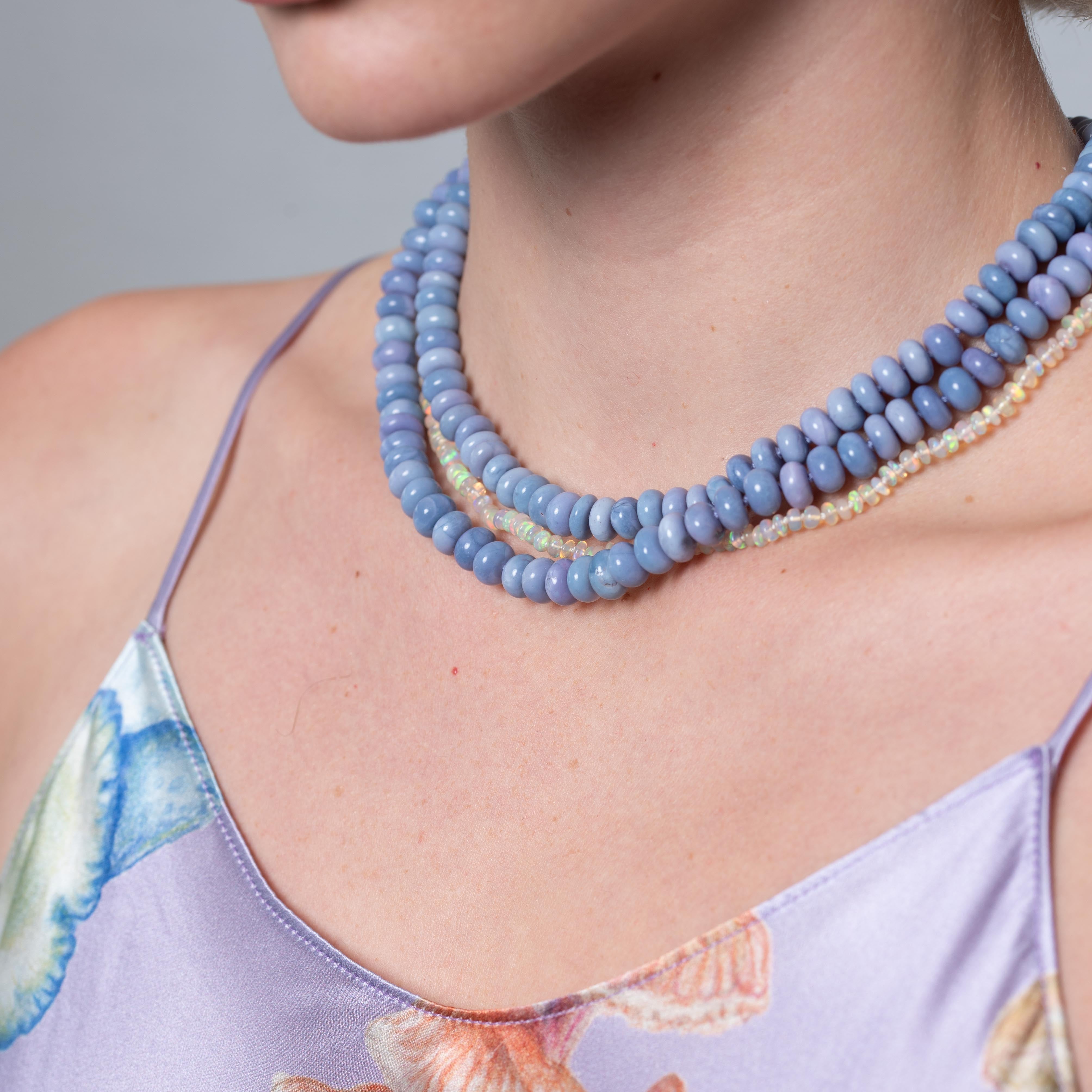 Lavender Fields Opal Necklace by Encirkled Jewelry - At Present Jewelry