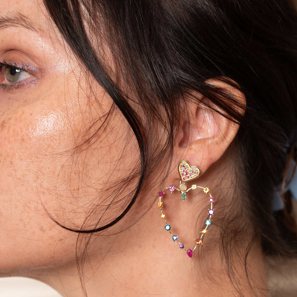 Rainbow Love Transformer Earrings by Eden Presley - At Present Jewelry