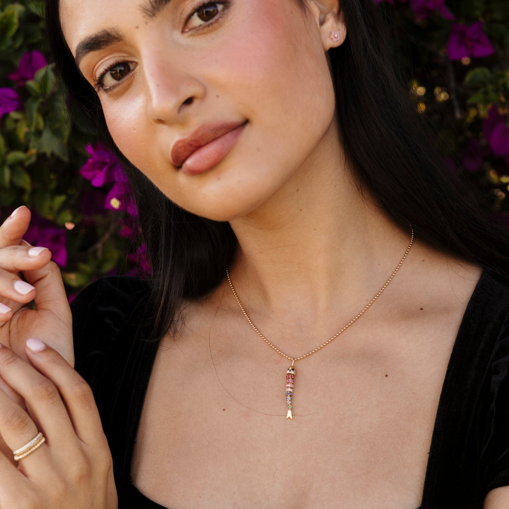 Kinetic Rainbow Poisson Pendant by Ariel Gordon Jewelry - At Present Jewelry