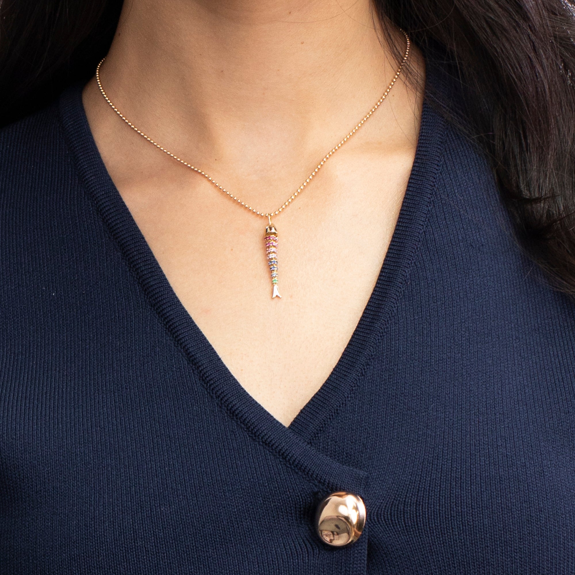 Kinetic Rainbow Poisson Pendant by Ariel Gordon Jewelry - At Present Jewelry