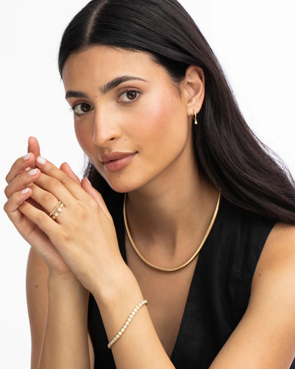 Diamond Hex Eternity Ring by Ariel Gordon Jewelry - At Present Jewelry