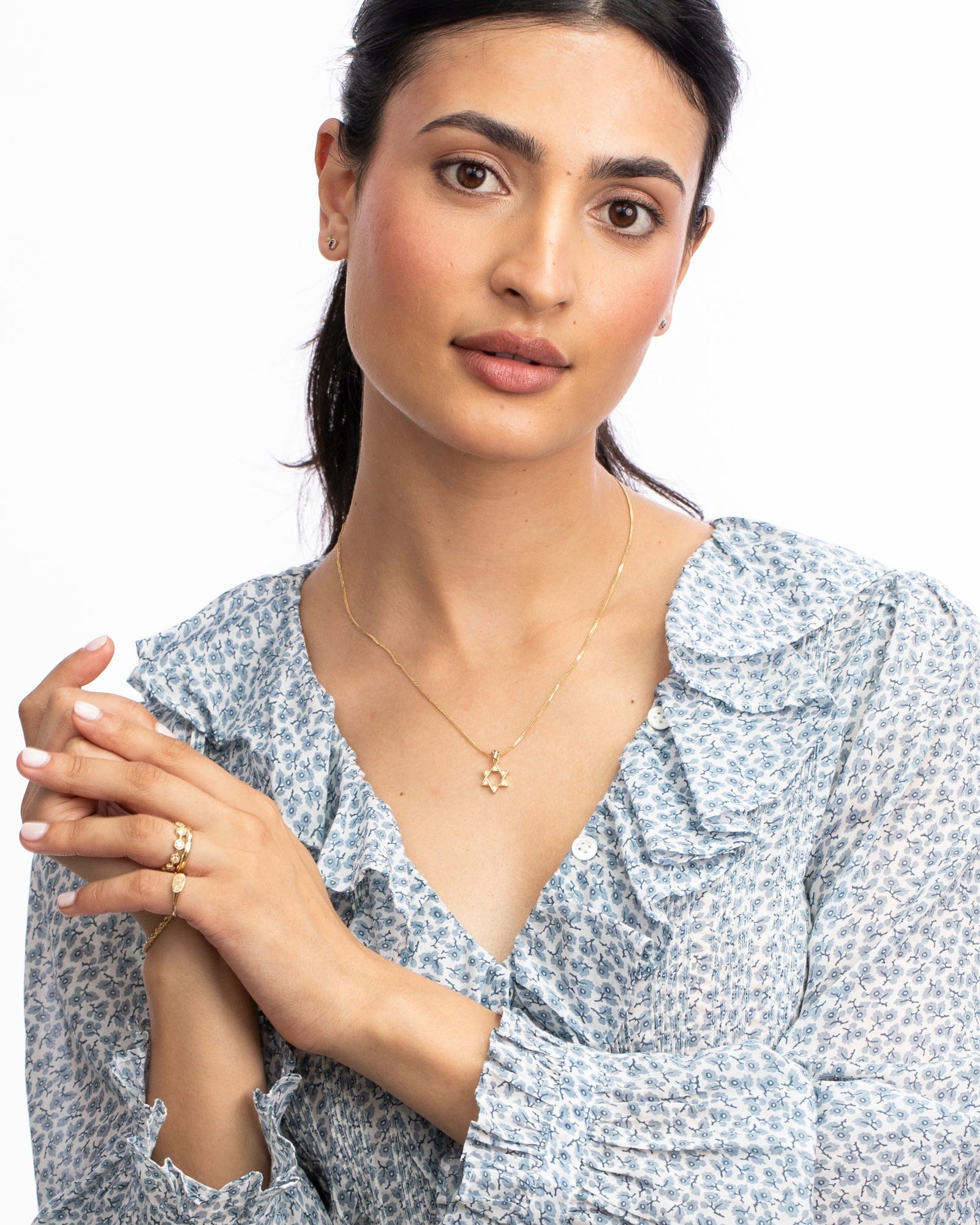 Diamond Star of David Talisman Charm by Ariel Gordon Jewelry - At Present Jewelry