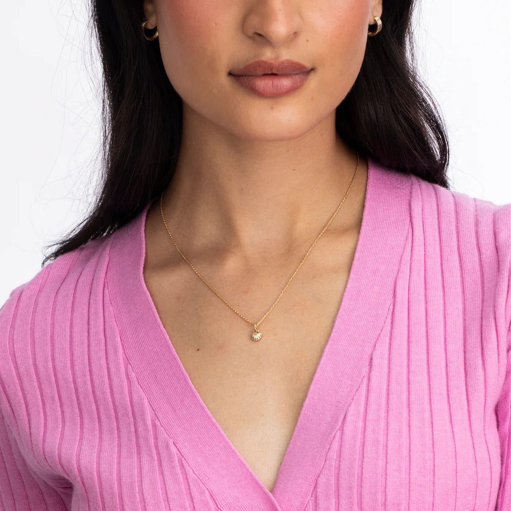 Petite Scallop Shell Charm by Ariel Gordon Jewelry - At Present Jewelry