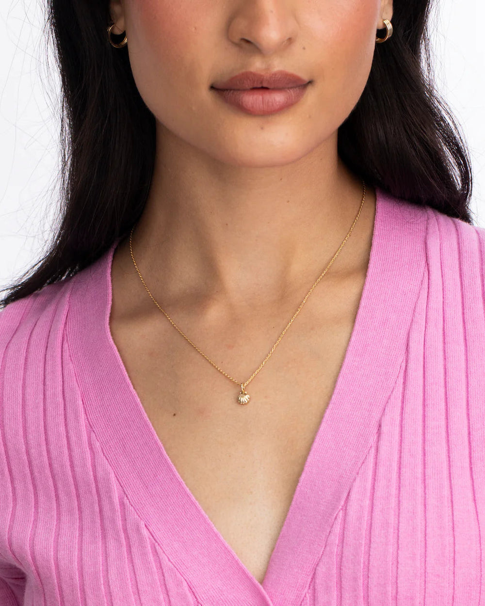 Petite Scallop Shell Charm by Ariel Gordon Jewelry - At Present Jewelry