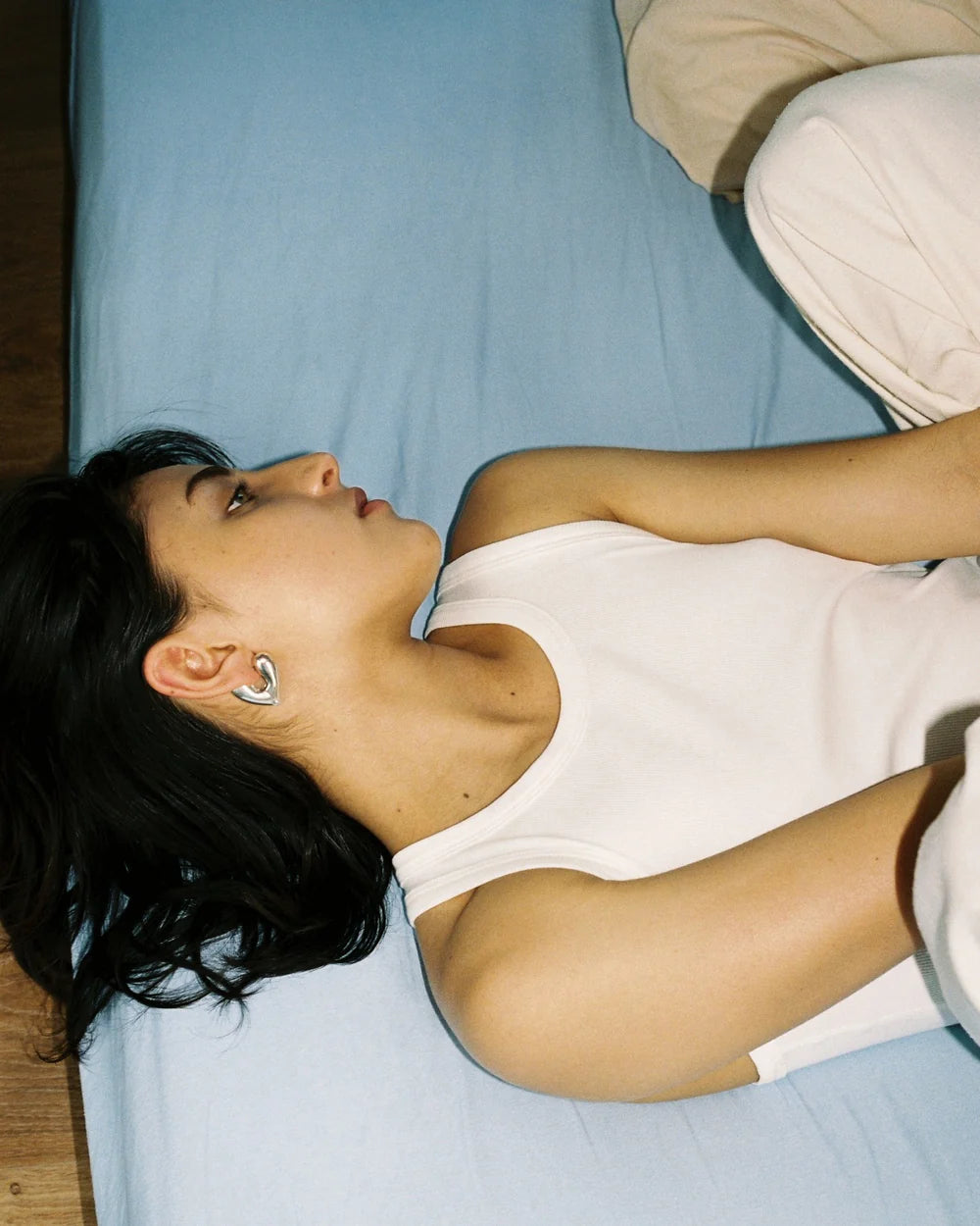 Heart Hoops, Large by Annika Inez - At Present Jewelry