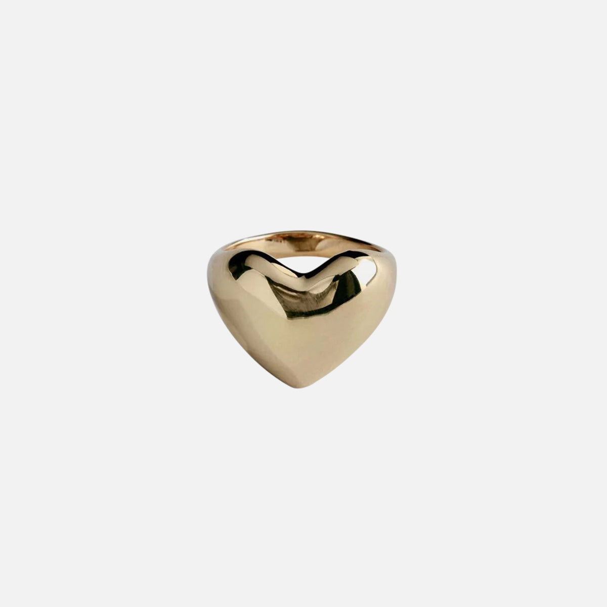 Gold Plated Bigger Heart Ring