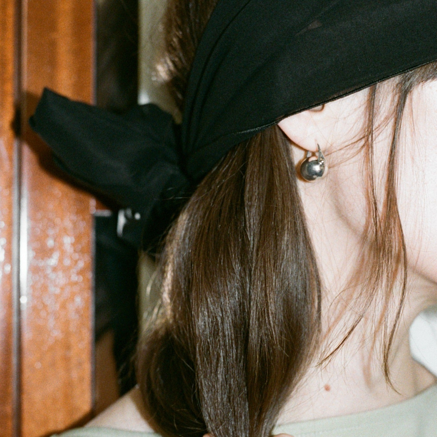 Ellipse Earrings, Silver by Annika Inez - At Present Jewelry