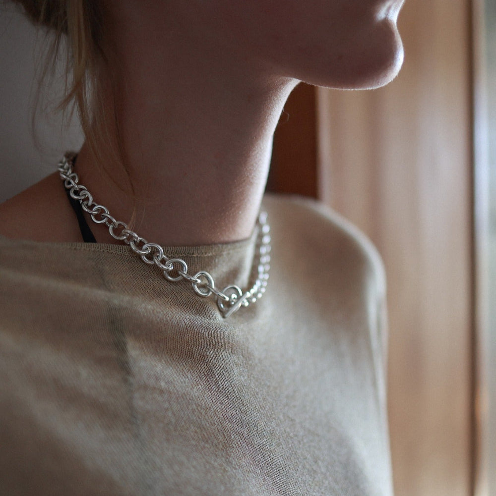 Tapered Link Necklace by Annika Inez - At Present Jewelry