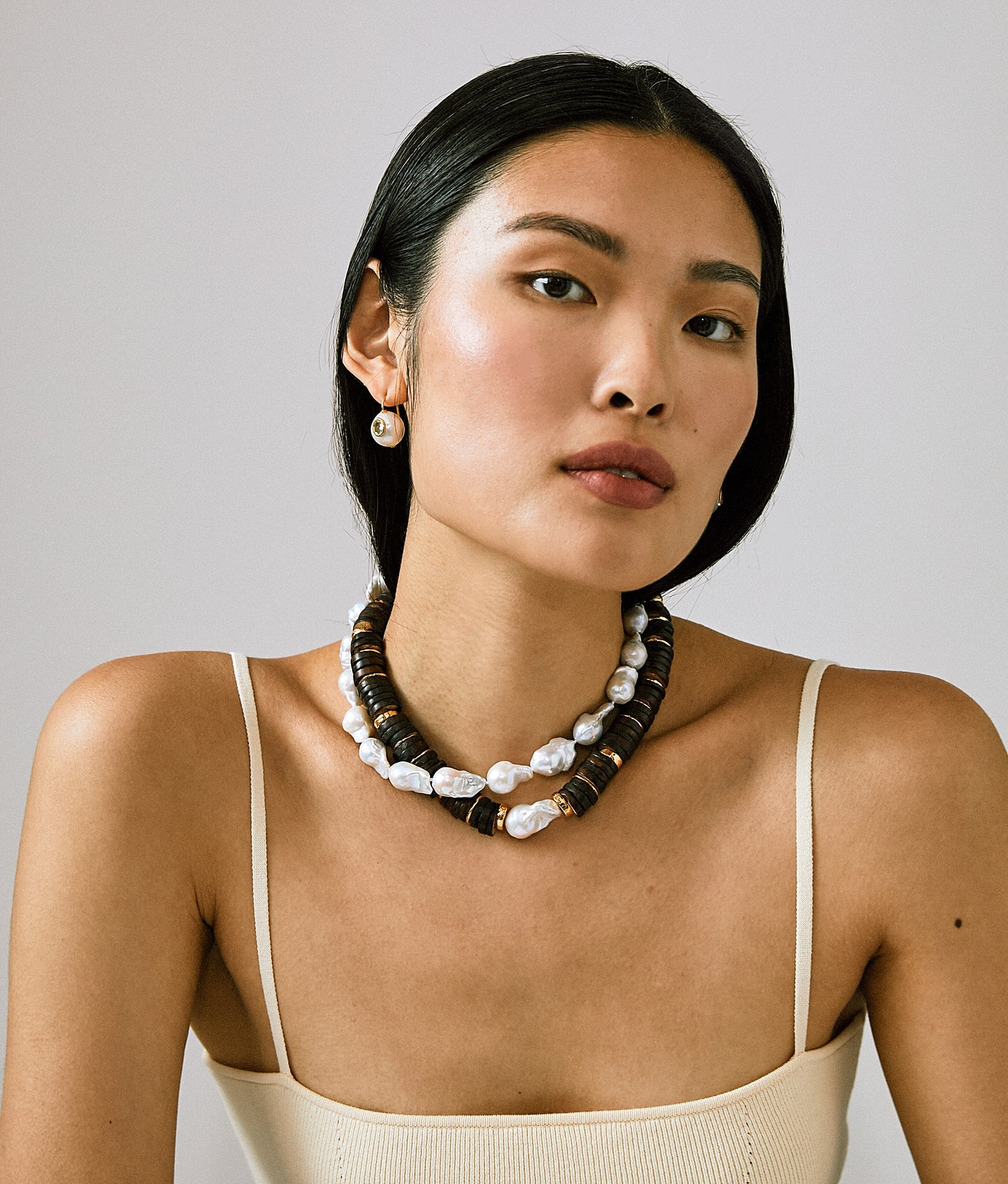 Pearl Pablo Earrings by Lizzie Fortunato - At Present Jewelry