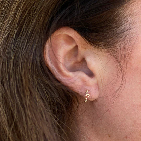 Itty Bitty Studs, Snake by Talon Jewelry - At Present Jewelry