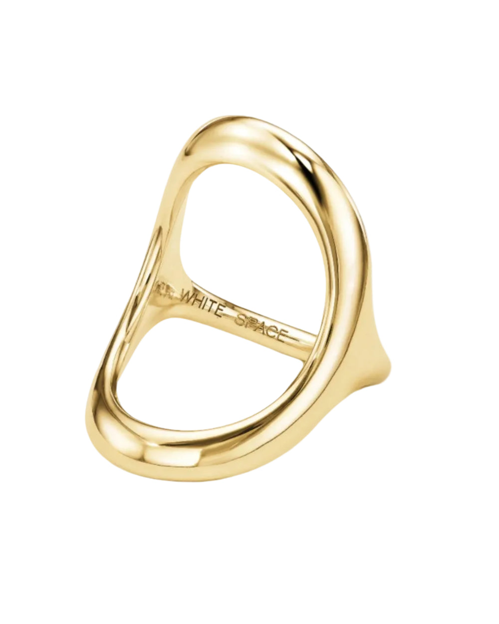 Bold Continuity Ring by White/Space - At Present Jewelry