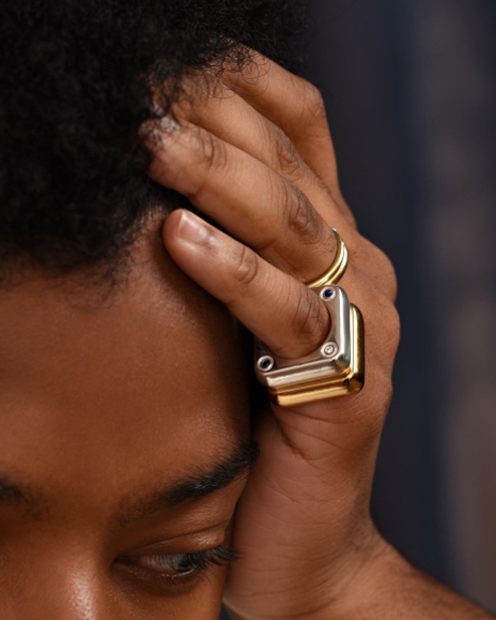 BOLD Ring, Gold Plated by Jalil Johnson : At Present Collection - At Present Jewelry