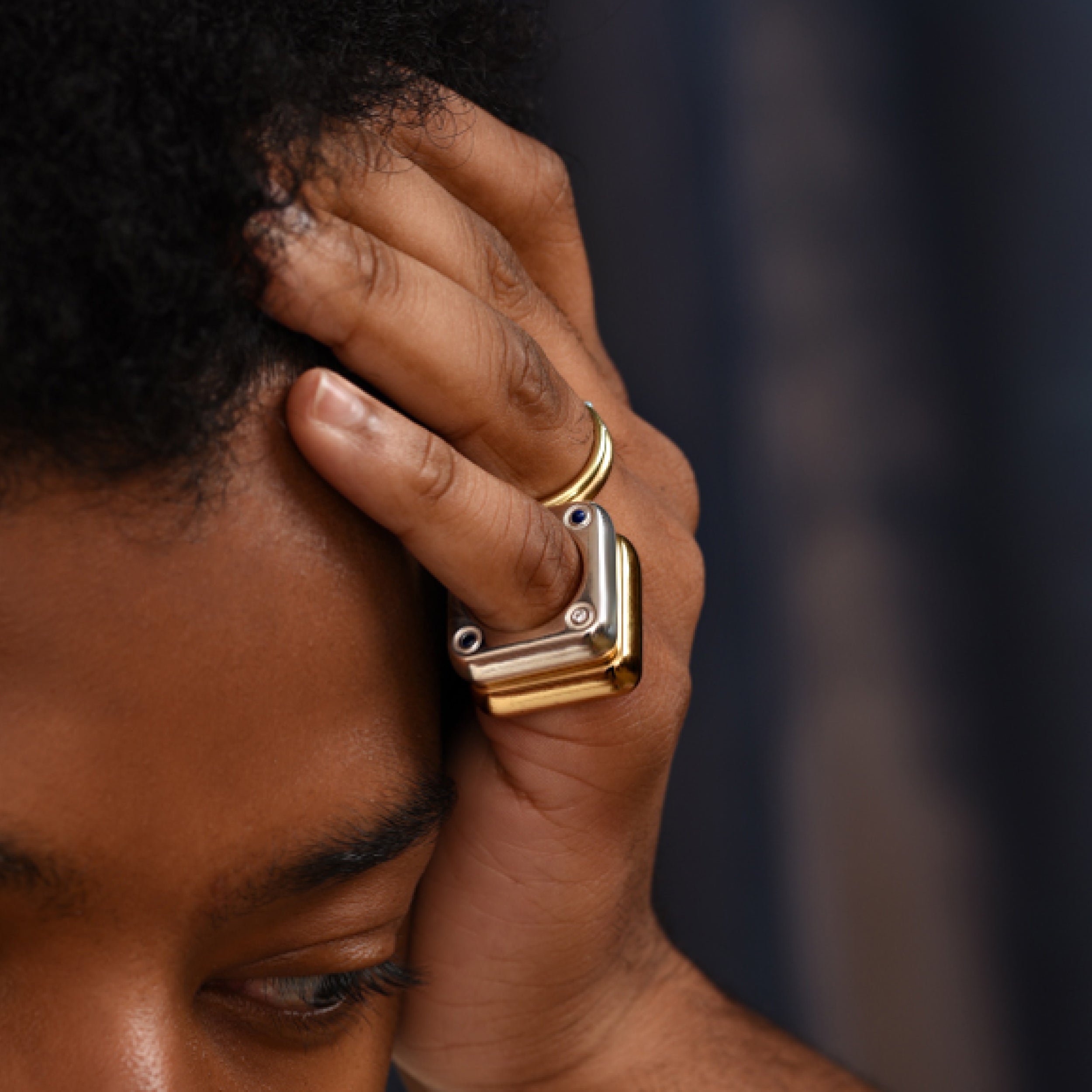 BOLD Ring, Silver by Jalil Johnson : At Present Collection - At Present Jewelry