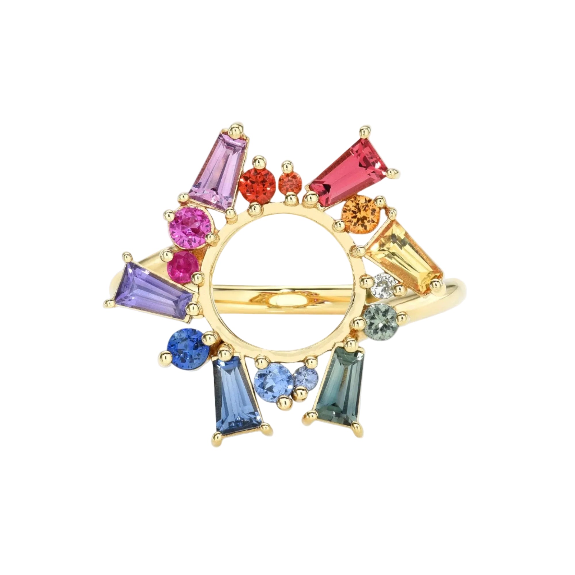Rainbow Sapphire Ring by Meredith Young - At Present Jewelry