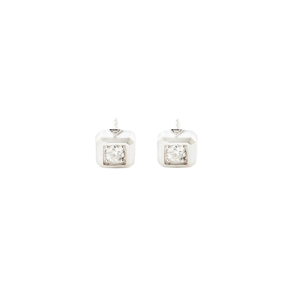 Code Stud Earrings by James Banks Design - At Present Jewelry