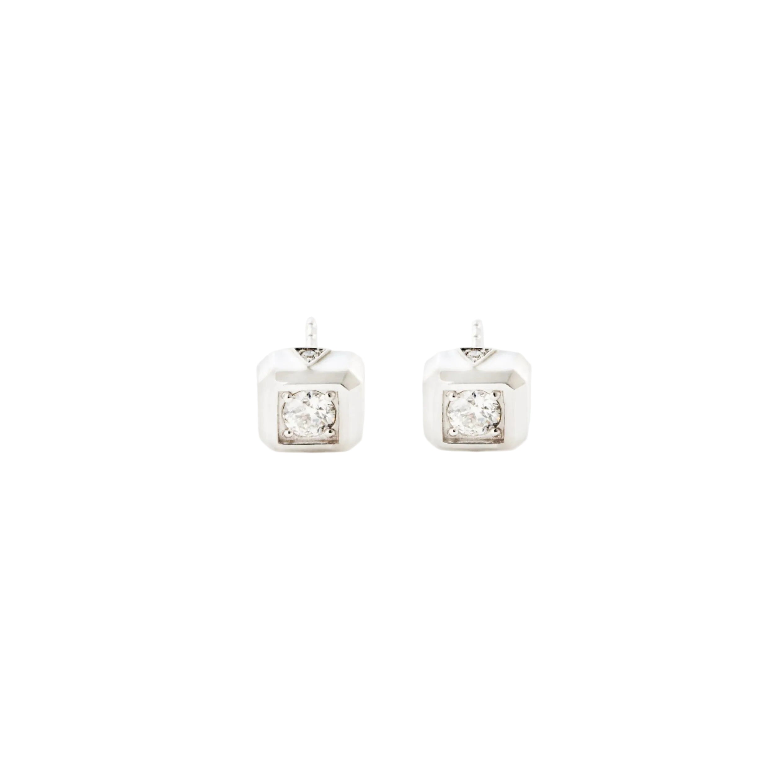 Code Stud Earrings by James Banks Design - At Present Jewelry