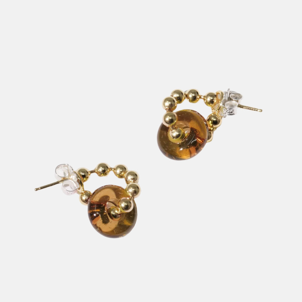 Donut Ball Hoop Earrings by CLED - At Present Jewelry