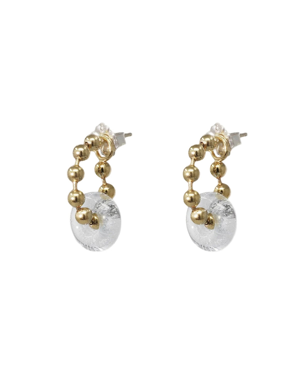 Donut Ball Hoop Earrings by CLED - At Present Jewelry