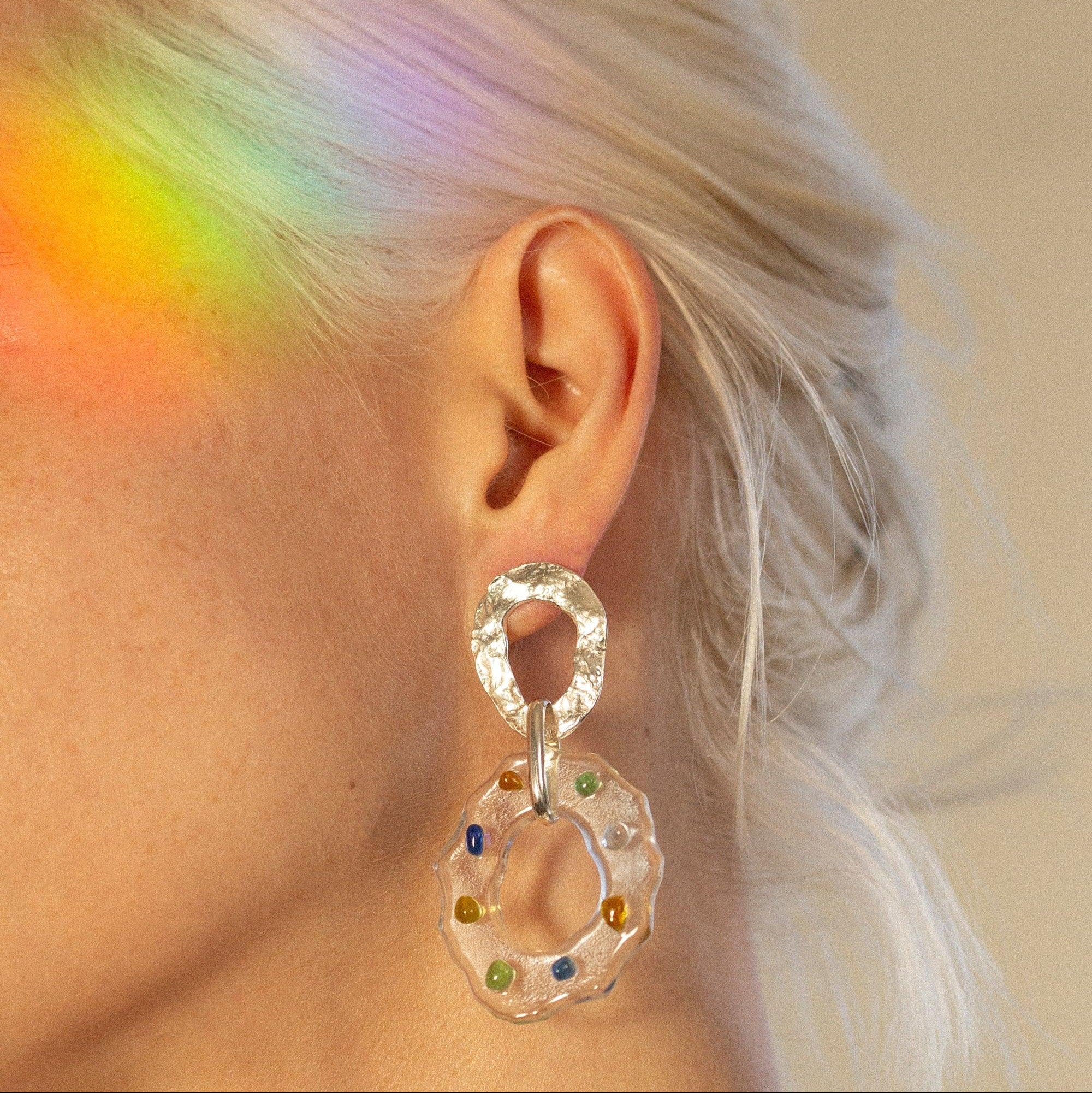 High Tide Earrings in Spectrum by CLED - At Present Jewelry