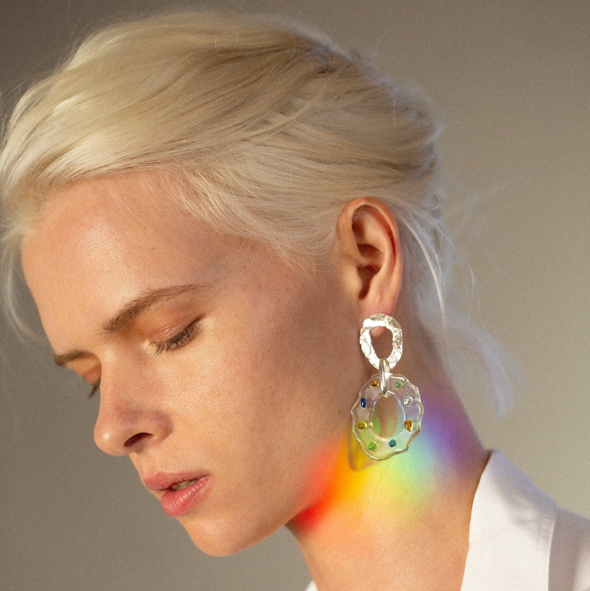 High Tide Earrings in Spectrum by CLED - At Present Jewelry