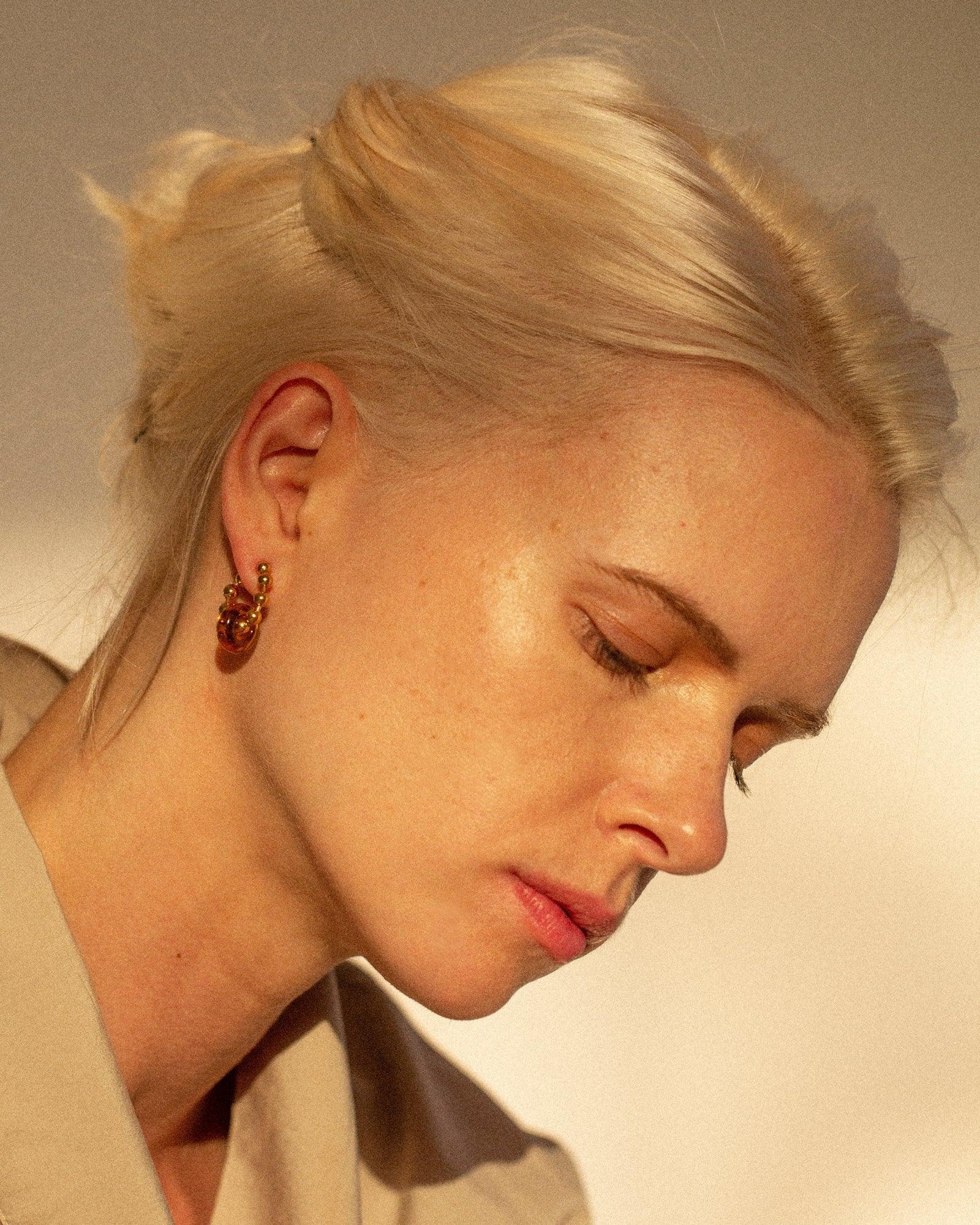 Donut Ball Hoop Earrings by CLED - At Present Jewelry