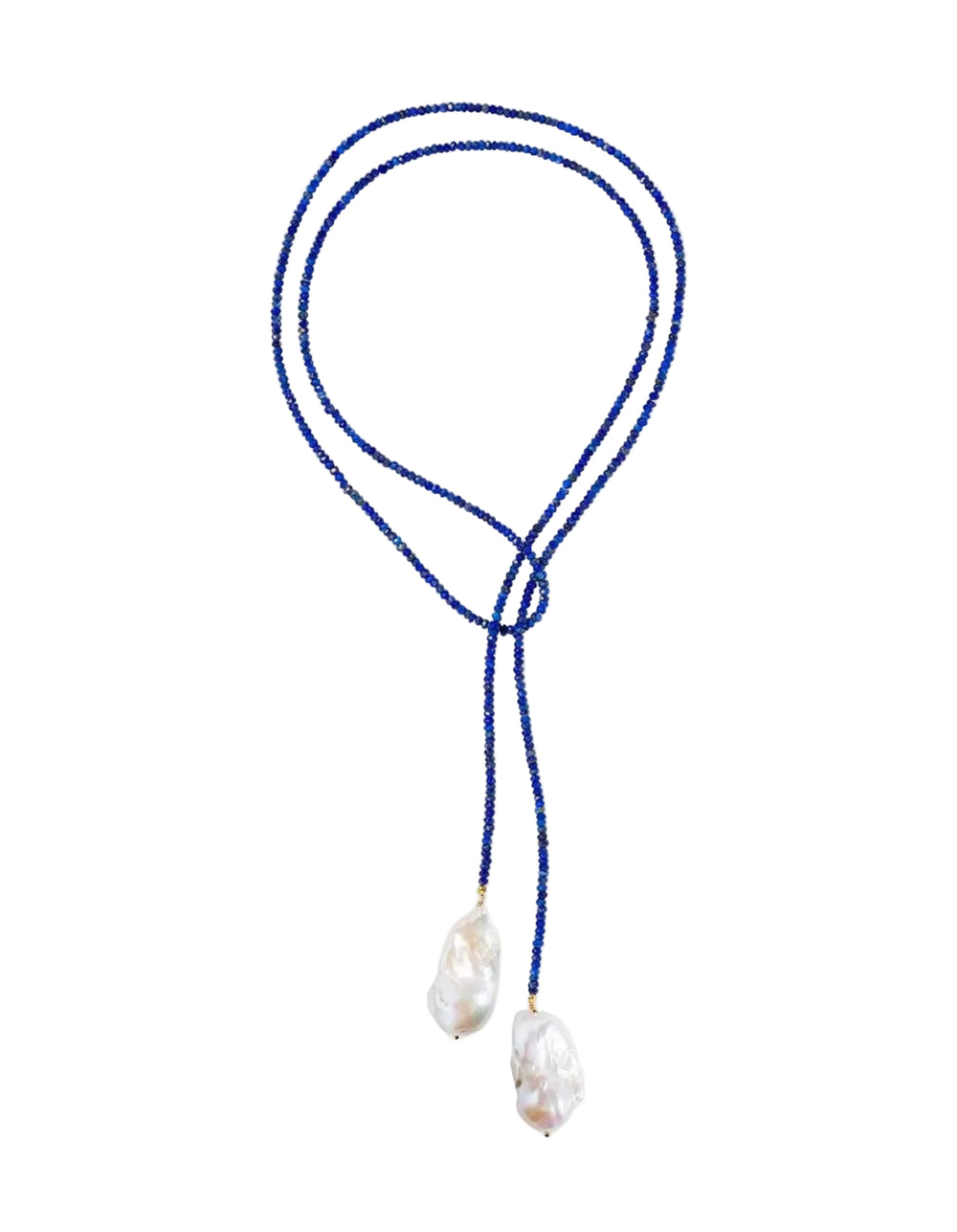 Lapis Classic Gemstone Lariat by Joie DiGiovanni - At Present Jewelry